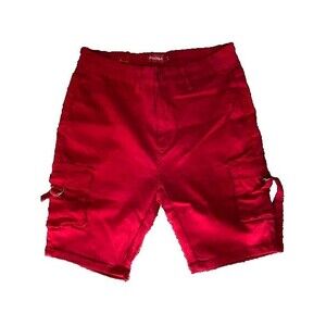 Kalowa Red Premium Collection Hyper stretch Fashion Jean Shorts Teen Sz 3X NWT